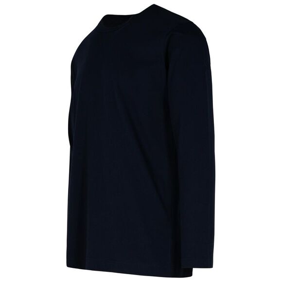 COMME DES GARÇONS SHIRT Navy Cotton T-Shirt - Picture 2 of 3